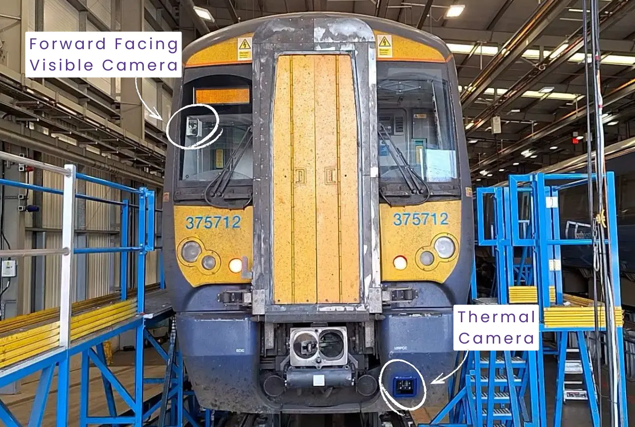 Cameras installed on Class 375 train