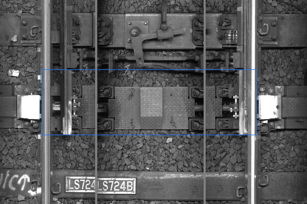 A rail switch.