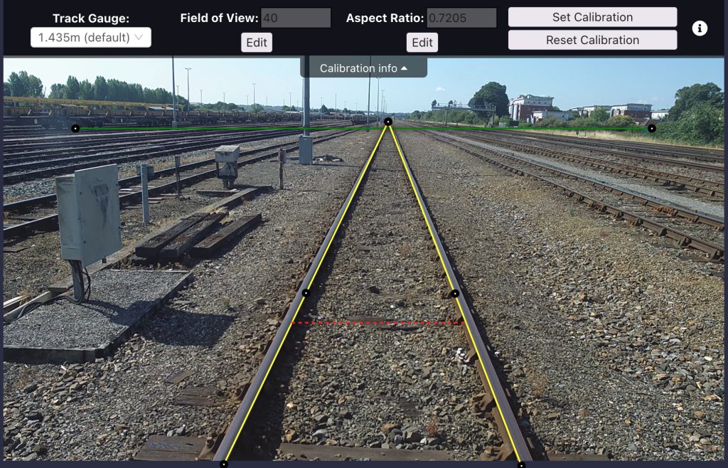 A screenshot of an example of a successful measurement calibration in the AIVR Platform