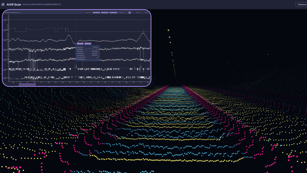 Screenshot of the ballast scanning functionality of AIVR Scan